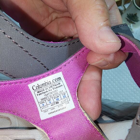 COLUMBIA WOMENS SZ 8 PFG SUNTECH VENT SANDALS SHOES - Picture 6 of 6